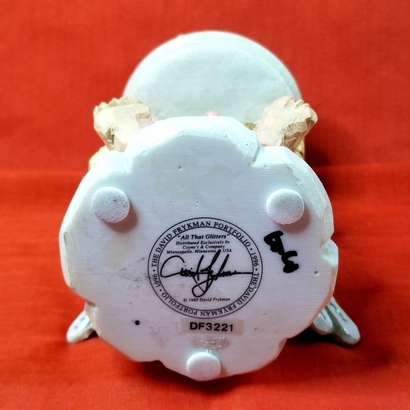 VTG David Frykman Oldest Angel Candle Holder DF3221 All That Glitters Christmas - Picture 12 of 13